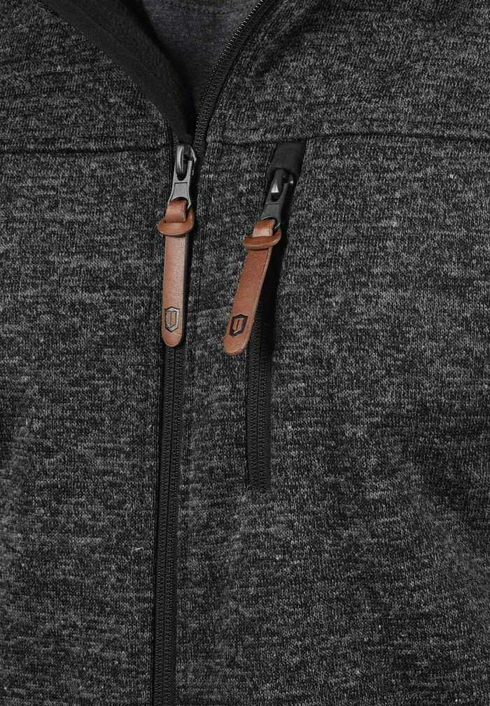 Meilleure vente 😍 INDICODE 👖 JEANS IDGROSVENOR - Sweat à Capuche Zippé - Charcoal 🧨 – Image 4