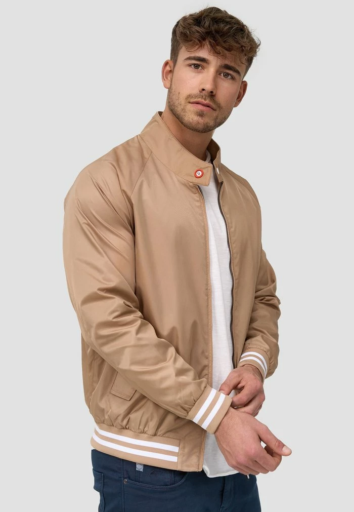 Grosses soldes 😍 INDICODE 👖 JEANS AYSER - Blouson Bomber - Beige 👏 – Image 4