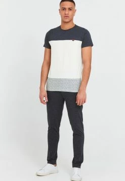 Promo 👍 INDICODE 👖 JEANS IDREMMOND - T-shirt Basique - Marshmellow 👍