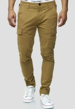 Acheter 😉 INDICODE 👖 JEANS Pantalon Cargo - Camel 🔔