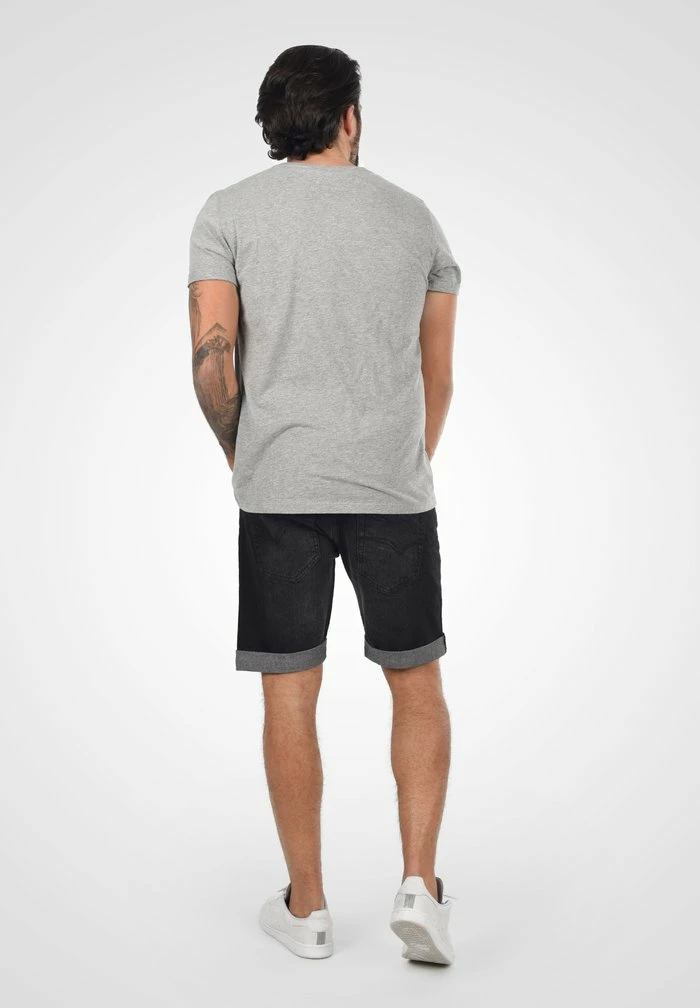 Meilleur prix 👏 INDICODE 👖 JEANS IDHALLOW - Short En Jean - Black 💯 – Image 3