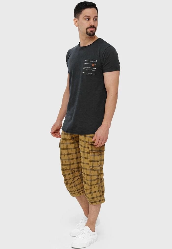 Grosses soldes 🔥 INDICODE 👖 JEANS MIT GÜRTEL NICOLAS - Short - Amber 🥰 – Image 2