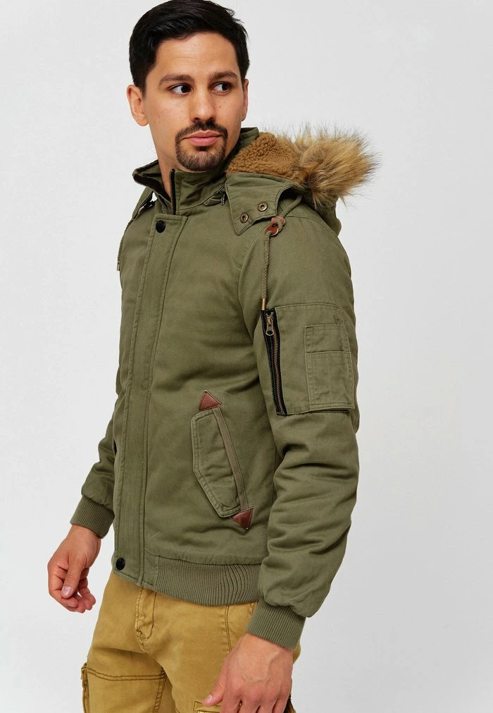 Meilleure vente ⭐ INDICODE 👖 JEANS Veste D'hiver - Army 🛒 – Image 4