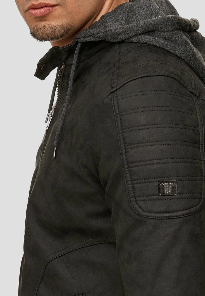 Offres 🥰 INDICODE 👖 JEANS MIGUEL - Veste En Similicuir - Black 🔔 – Image 6