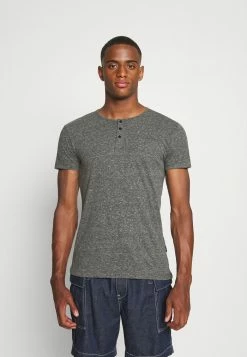 Coupon 🛒 INDICODE 👖 JEANS ESTEPONA - T-shirt Basique - Black 😀