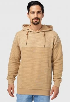 Meilleur prix 👏 INDICODE 👖 JEANS SAUNDERS - Sweat à Capuche - Cornstalk ⭐