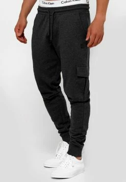 De gros 👍 INDICODE 👖 JEANS BENDNER - Pantalon Cargo - Charcoal Mix 😍