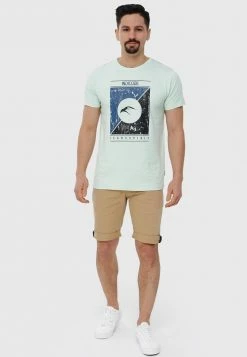 Promo 👍 INDICODE 👖 JEANS T-shirt Imprimé - Quiet Wave ⌛