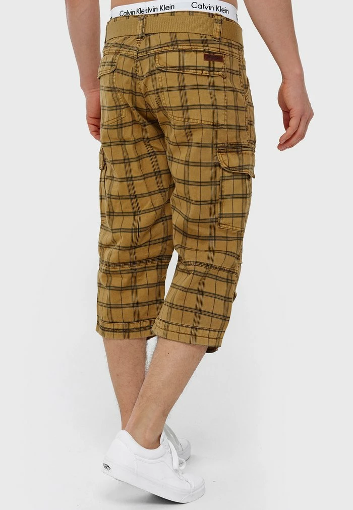 Grosses soldes 🔥 INDICODE 👖 JEANS MIT GÜRTEL NICOLAS - Short - Amber 🥰 – Image 3