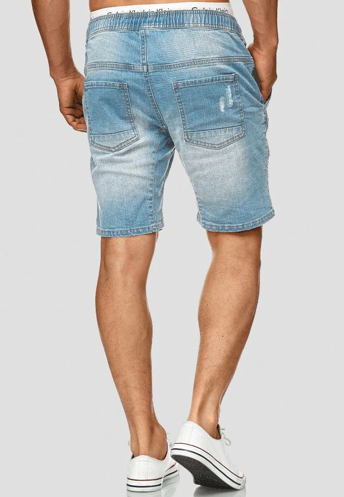 Nouveau ✨ INDICODE 👖 JEANS MIT ELASTISC - Short En Jean - Blue 🔥 – Image 2