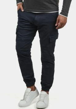De gros 🧨 INDICODE 👖 JEANS IDBROMFIELD - Pantalon Cargo - Navy 🎉