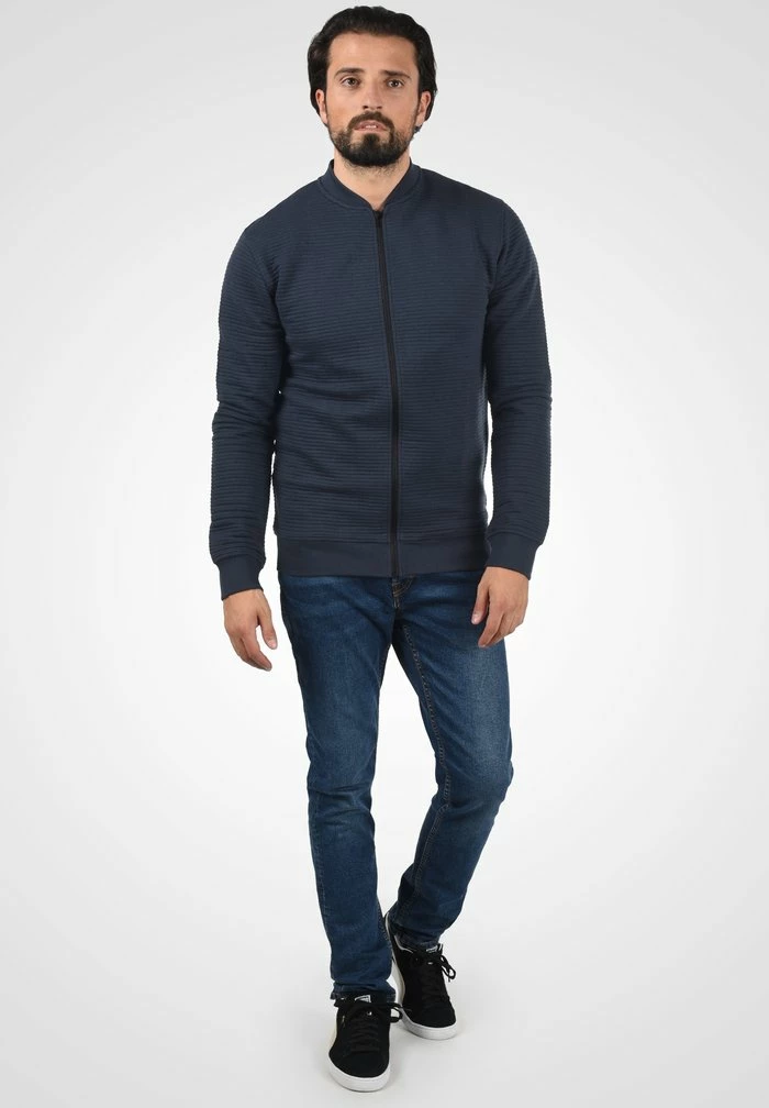 Nouveau 🥰 INDICODE 👖 JEANS IDBRONTE - Sweat à Capuche Zippé - Navy 🎁 – Image 2