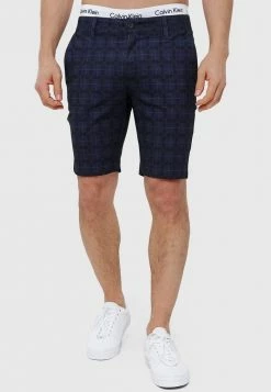 Coupon 🔔 INDICODE 👖 JEANS AALBORG - Short - Navy Check ⭐