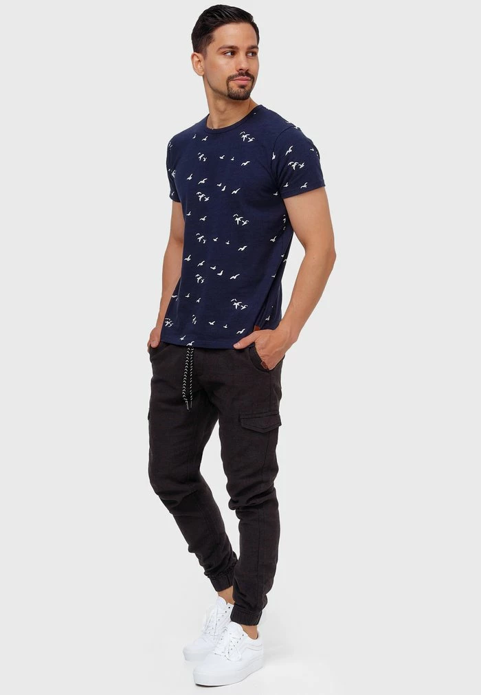 Offres 🔔 INDICODE 👖 JEANS BOOTH - Pantalon Cargo - Black 🧨 – Image 2