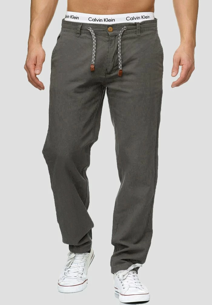 Meilleur prix 🥰 INDICODE 👖 JEANS BOULWARE - Pantalon Classique - Iron 🎁