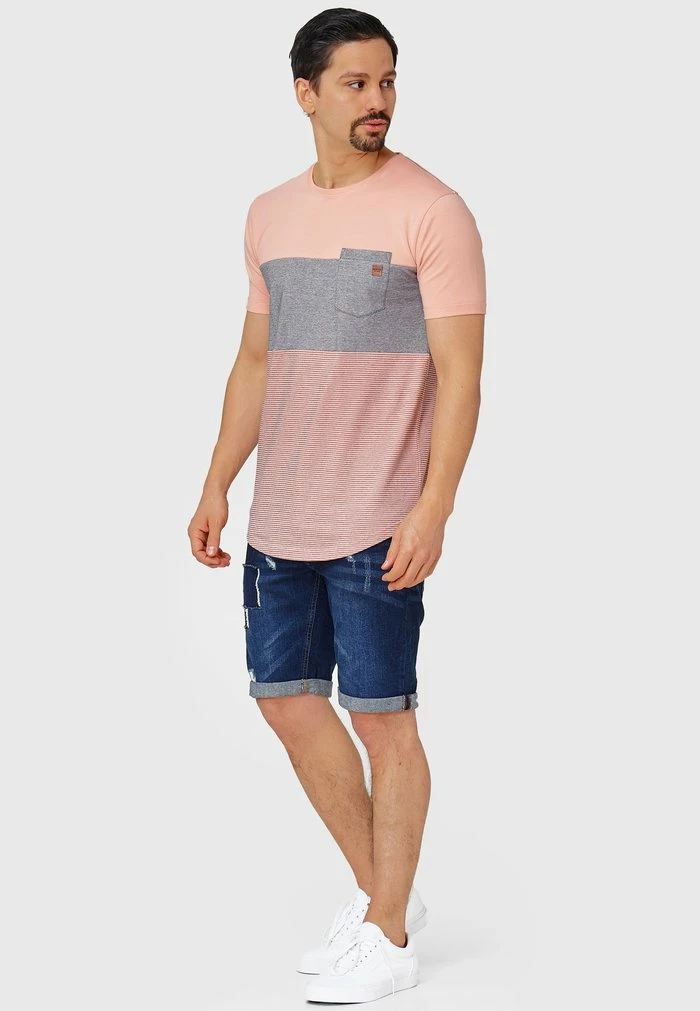 Coupon 🎉 INDICODE 👖 JEANS PORTER - T-shirt Imprimé - Coral Cloud 😍 – Image 7