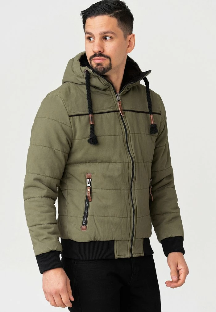 De gros 🛒 INDICODE 👖 JEANS Veste Mi-saison - Army 🛒 – Image 4