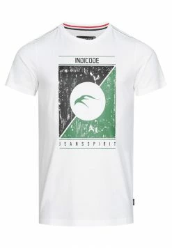 Promo 🤩 INDICODE 👖 JEANS LEONARDO - T-shirt Imprimé - Offwhite 👏