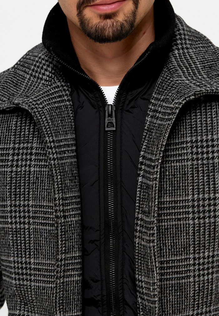 Grosses soldes 😉 INDICODE 👖 JEANS MÄNTEL BRITTANY - Veste Mi-saison - Raven ✔️ – Image 8