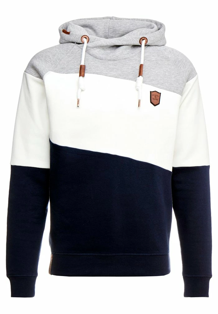 Sortie 🔥 INDICODE 👖 JEANS PESSAC - Sweat à Capuche - Ecru Mix 🧨 – Image 4