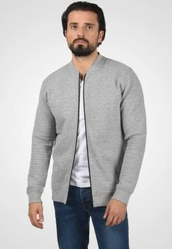 Meilleur prix 👏 INDICODE 👖 JEANS IDBRONTE - Sweat à Capuche Zippé - Grey Mix ❤️