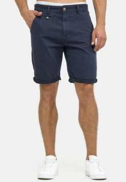 Vente flash 🤩 INDICODE 👖 JEANS CASUAL FIT - Short - Blau Navy 👍
