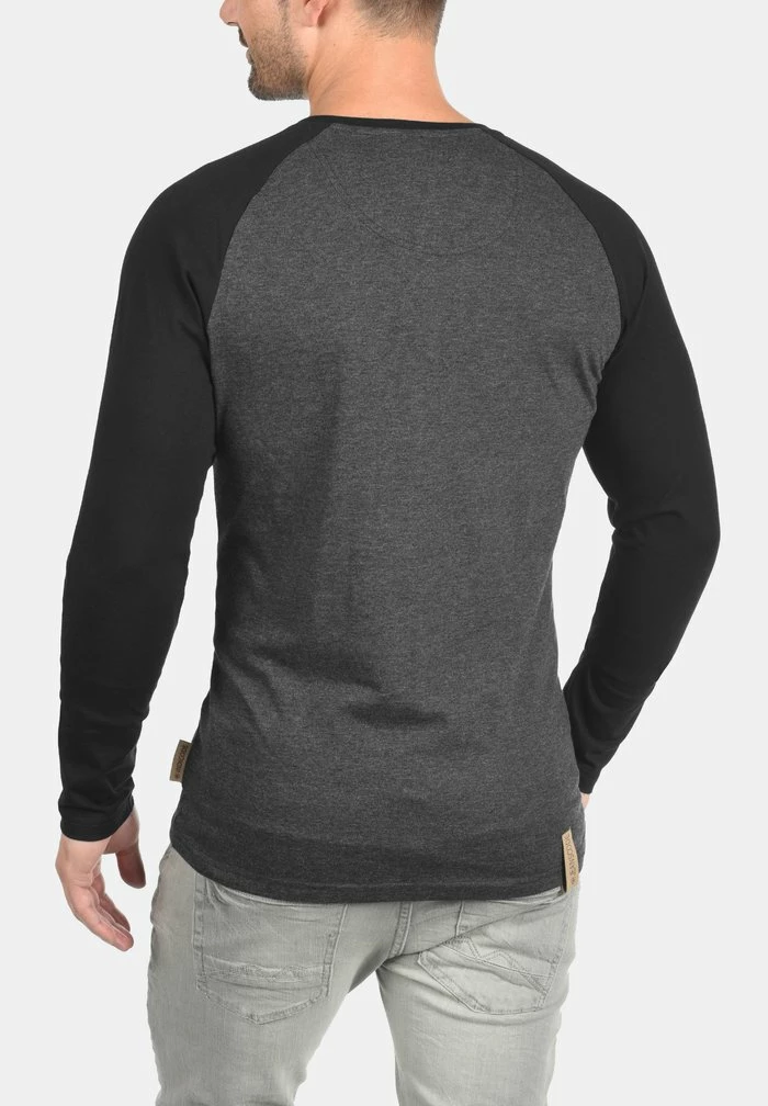 Le moins cher 🎁 INDICODE 👖 JEANS IDWINSTON - T-shirt à Manches Longues - Charcoal/black 🔥 – Image 2