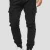 Meilleure vente 😀 INDICODE 👖 JEANS Pantalon Cargo - Black 🎉