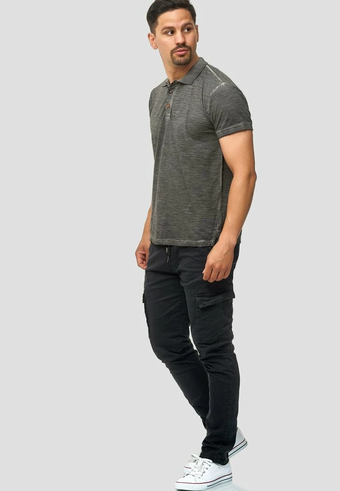 Nouveau 👍 INDICODE 👖 JEANS BROADWICK - Pantalon Cargo - Black 😉 – Image 2