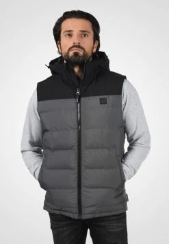 Nouveau 😀 INDICODE 👖 JEANS IDIULIUS - Veste Sans Manches - Dk Grey 👏